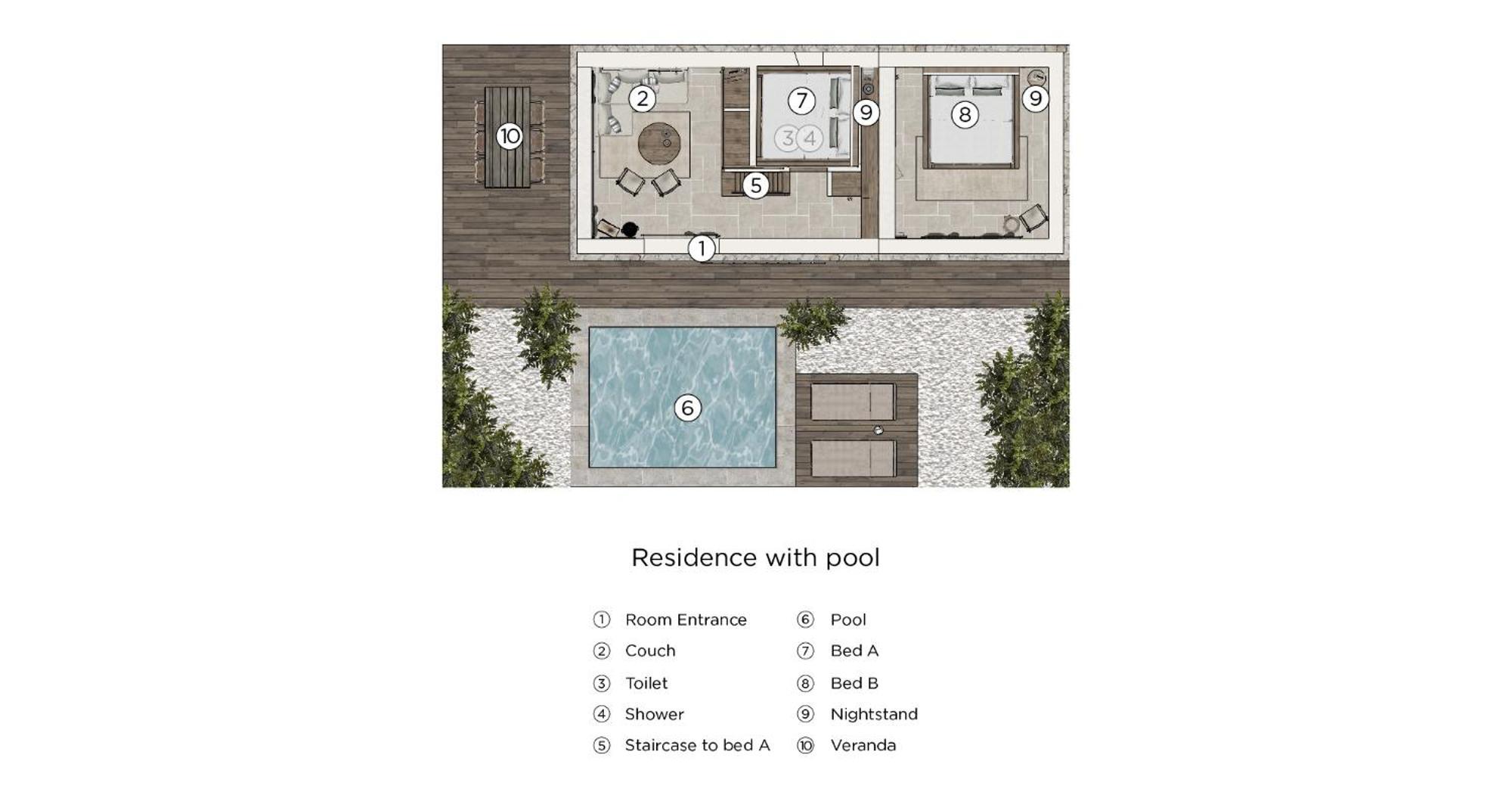 Ergon Beach House Nikiti Ruang foto